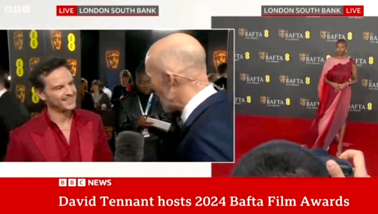 Il giornalista della BBC si prepara per l’intervista ai BAFTA di Andrew Scott e Barry Keoghan