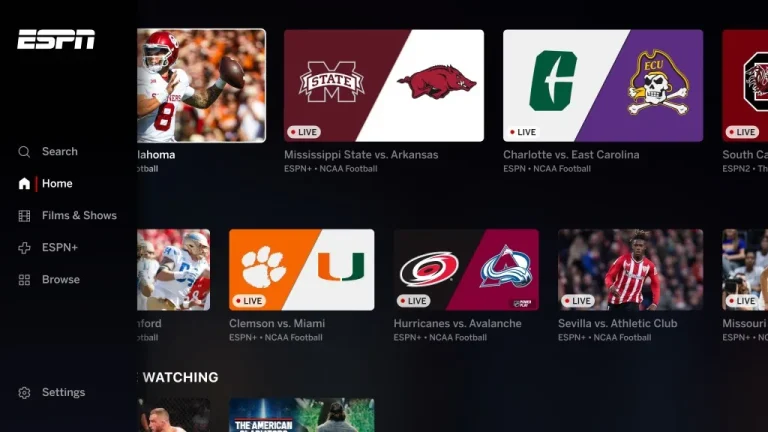 ESPN integra i feed della rete sportiva regionale nella sua app principale e nel suo sito web