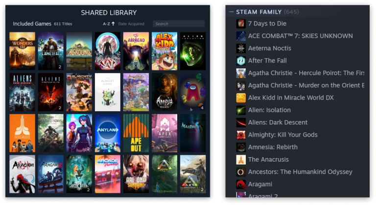 Steam Families riunisce librerie condivise e controllo genitori